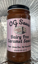 Load image into Gallery viewer, Dairy-free coconut cream caramel sauce in a jar, vegan and handmade by LuLuChews
